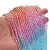 Transparent Painted Glass Beads Strands DGLA-A034-T3mm-A19-2