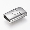Tarnish Resistant 304 Stainless Steel Magnetic Clasps with Glue-in Ends LS-STAS-F130-62P-1