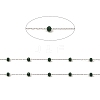 Glass Round Beaded Chains CHS-B003-04F-2