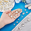 2 Bags 2 Colors Glass Sew on Rhinestones GACR-PH0008-04-4
