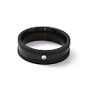 Crystal Rhinestone Grooved Finger Ring RJEW-I089-39EB-2