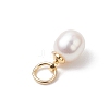 Natural Cultured Freshwater Pearl Rice Charms PALLOY-JF04820-5
