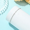 304 Stainless Steel Satellite Chain & Cable Chain Bracelets BJEW-JB14160-02-1