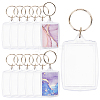 50Pcs Acrylic Photo Frame Keychain ZXFQ-SP0001-01-1