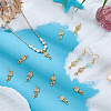 12Pcs Brass Micro Pave Cubic Zirconia Pendants KK-PH0014-34G-4