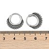 316 Surgical Stainless Steel Hoop Earrings EJEW-G416-33AS-5