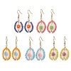 Shell Dangle Earrings EJEW-MZ00241-1