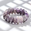 Bicone Natural Amethyst Beads Stretch Bracelets for Women Men BJEW-C097-05A-2