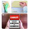 Waterproof PVC Warning Sign Stickers DIY-WH0237-010-4