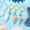 Natural Shell Pendant Keychains KEYC-JKC01094-01-2