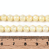 Anti-Tarnish Electroplate Glass Beads Strands X-GLAA-N010-6mm-01-3