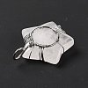 Natural Quartz Crystal Pendants G-D458-04P-02-RS-8