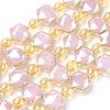 Opaque Glass Beads Strands EGLA-P045-A11-1