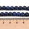 Dyed Natural Lapis Lazuli Round Beads Strands G-M169-6mm-05-5
