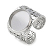 304 Stainless Steel Cuff Ring Components SA-CBA37BC-15D-P-1