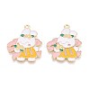 Alloy Enamel Pendants ENAM-T022-62E-1