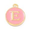 Golden Plated Alloy Enamel Charms ENAM-Q437-14E-1