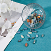 80Pcs 8 Colors Transparent Electroplate Glass Beads EGLA-HS0001-03-5