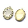 Brass Locket Pendants KK-F717-18AB-NR-2