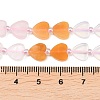 Natural Topaz Jade & Amethyst & Rose Quartz & Red Aventurine Beads Strands G-F811-A04-02-4