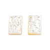 Natural White Shell Charms SSHEL-N003-140-4