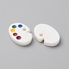 Study Theme Opaque Resin Cabochons RESI-WH0021-79-2