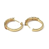 Cubic Zirconia Hoop Earrings EJEW-P214-22G-01-2