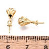 925 Sterling Silver Micro Pave Cubic Zirconia Snap on Bails STER-N016-88G-3