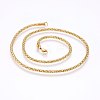 304 Stainless Steel Popcorn Chain Necklaces MAK-L015-23E-2