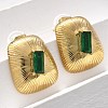 Brass & Glass & Plastic Stud Earrings EJEW-D302-03G-03-1