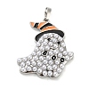 Halloween Brass Enamel Pendants KK-F915-02B-P-1