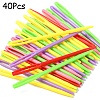 Child Plastic Knit Needles Sewing Knitting Cross Stitch TOOL-YW0001-78A-1