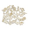 25Pcs Unfinished Wood Cutouts WOOD-P020-01C-1