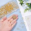 600Pcs 4 Styles Alloy Bead Frames FIND-HS0001-08-3