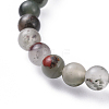 Natural Bloodstone Stretch Bracelets BJEW-JB04557-02-2