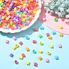 120G Opaque Polystyrene(PS) Plastic European Groove Beads KY-YW0002-24-4