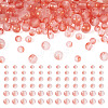 300Pcs Frosted Transparent Glass Beads GLAA-TA0002-78D-1