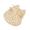 Cat Alloy Rhinestone Brooch JEWB-K039-04KCG-2