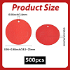 500Pcs PVC Plastic Pendants KY-GF0001-67B-02-2