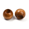 Spray Painted Wood European Beads WOOD-F017-05B-2