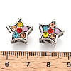Alloy Rhinestone European Beads FIND-N009-17B-AS-3