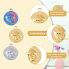 18Pcs 3 Colors 201 Stainless Steel Pendants STAS-DC0013-72-3