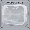 3Pcs Clear Plastic Cosmetic Zipper Bags ABAG-CP0001-10-2