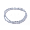Electroplate Glass Beads Strands EGLA-L023A-PL03-3