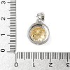 925 Sterling Silver Pave Cubic Zirconia Pendants STER-B009-01A-02-3