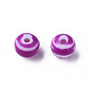 Opaque Striped Acrylic Beads LS-MACR-S373-27A-02-2