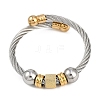 Ion Plating(IP) 304 Stainless Steel Bangles for Women STAS-M023-17PG-2