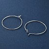 Brass Hoop Earrings Findings IFIN-R211-01S-3