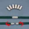 Brass Capsule Lace Lock Buckles KK-PH0001-29P-WH-5