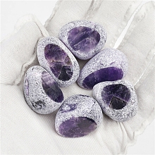 Natural Amethyst Dinosaur Egg Display Decorations PW-WGE8BAF-01